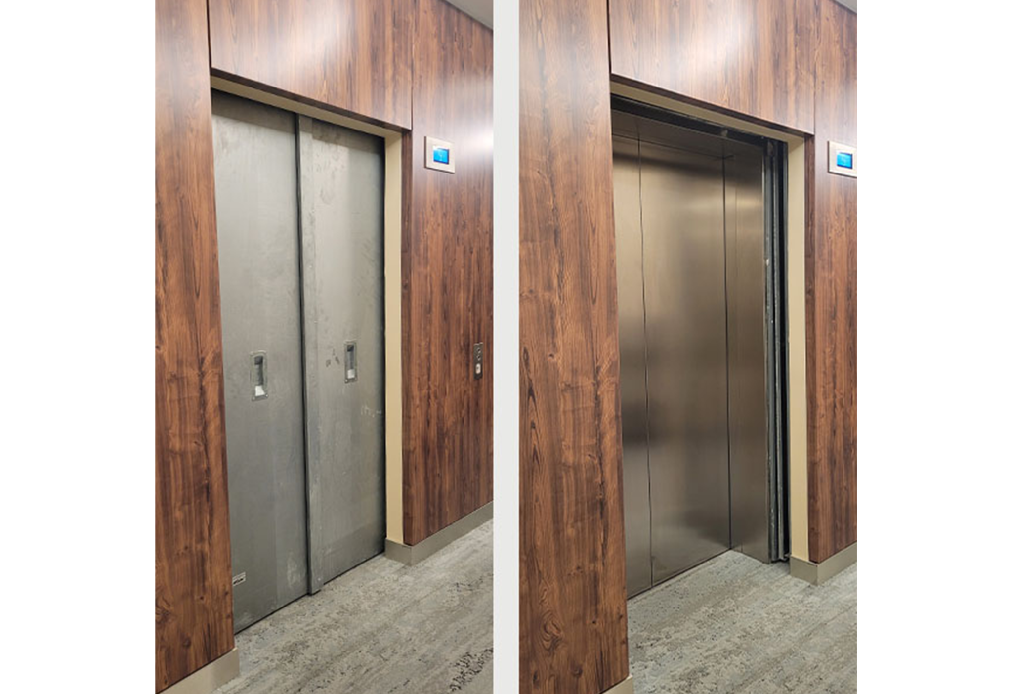 Portes Coulissantes EI120 Ascenseurs dissimulées Pullman IGSM